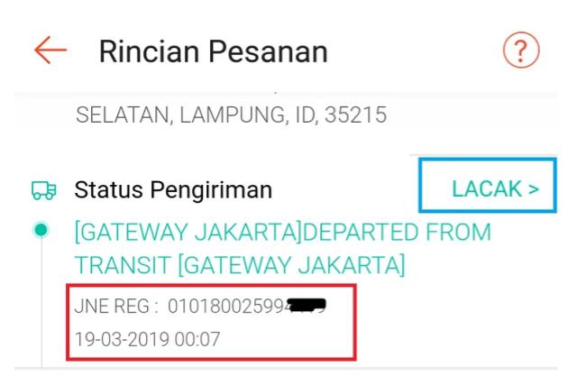 lacak paket jtr shopee