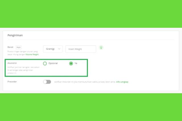 asuransi pengiriman tokopedia