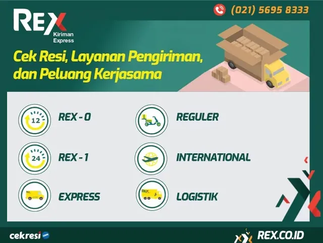 cara cek resi rex