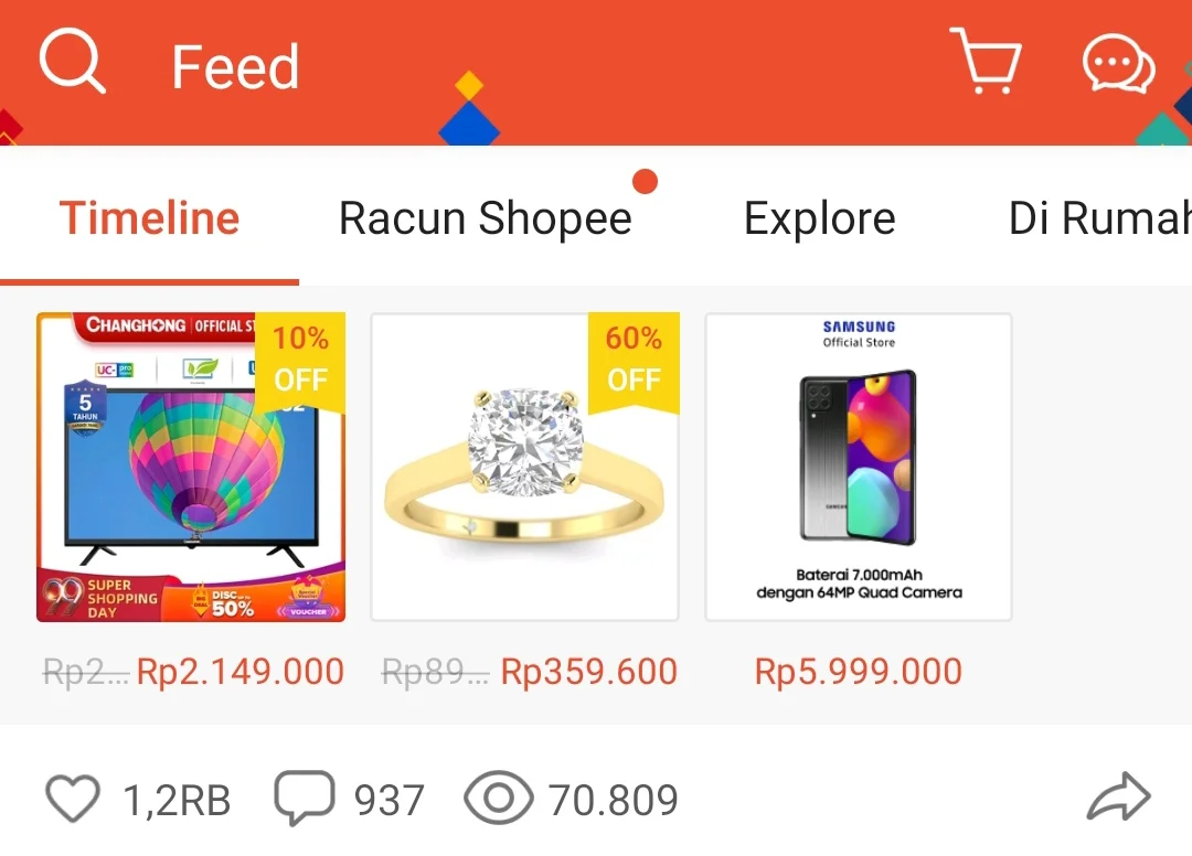 feed shopee