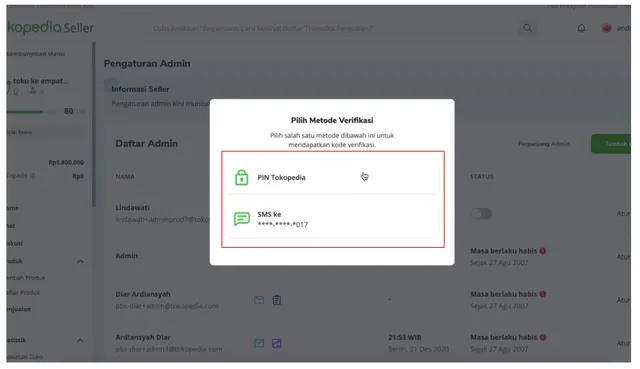 kelola akun tokopedia