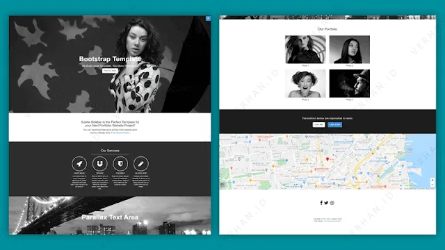 template landing page