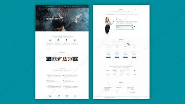 template landing page blogspot gratis