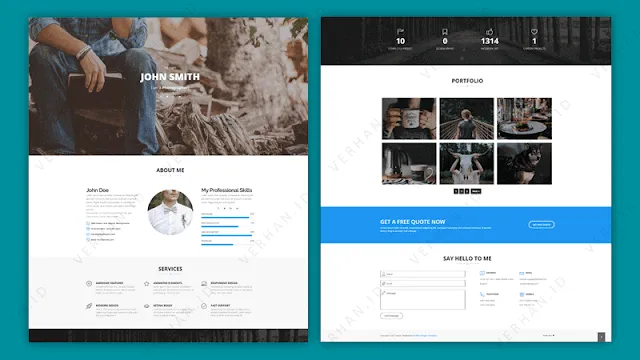 template landing page blogspot