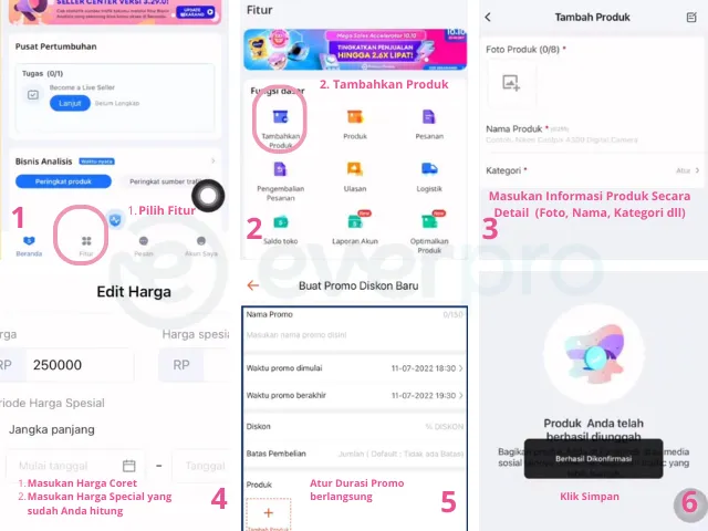 Cara Membuat Harga Coret di Lazada