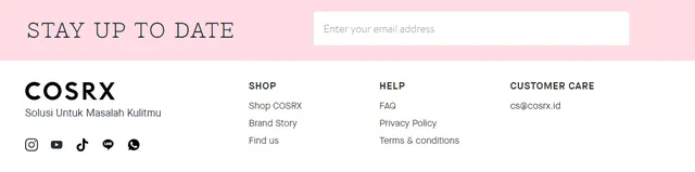 conoth landing page skincare