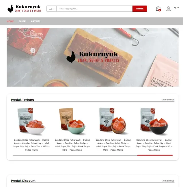 contoh landing page umkm