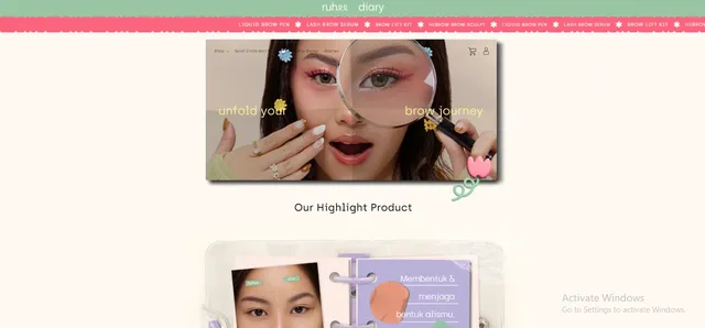 contoh landing page umkm