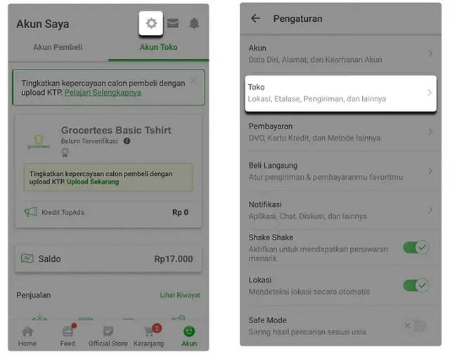cara ganti nama toko di tokopedia