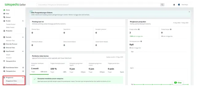 cara ganti nama toko di tokopedia