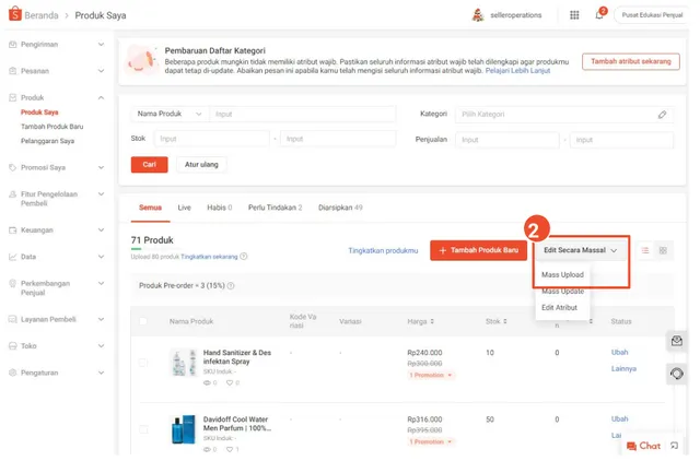 cara upload produk di shopee secara massal