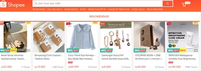 contoh iklan shopee