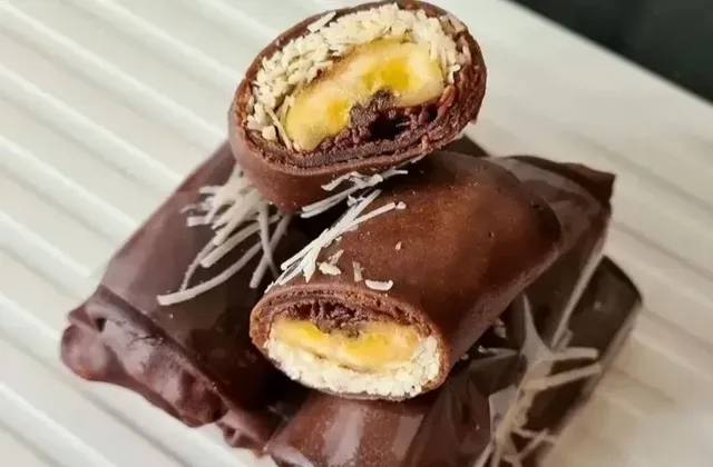 dadar gulung pisang cokelat