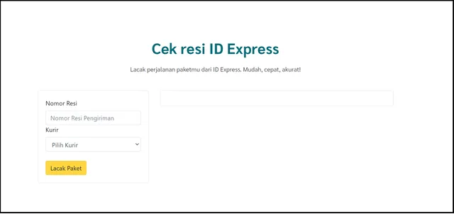 cek resi id express