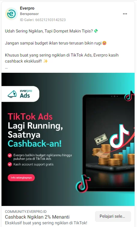 ukuran gambar iklan facebook