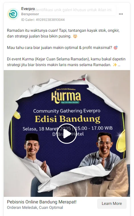 ukuran gambar iklan facebook