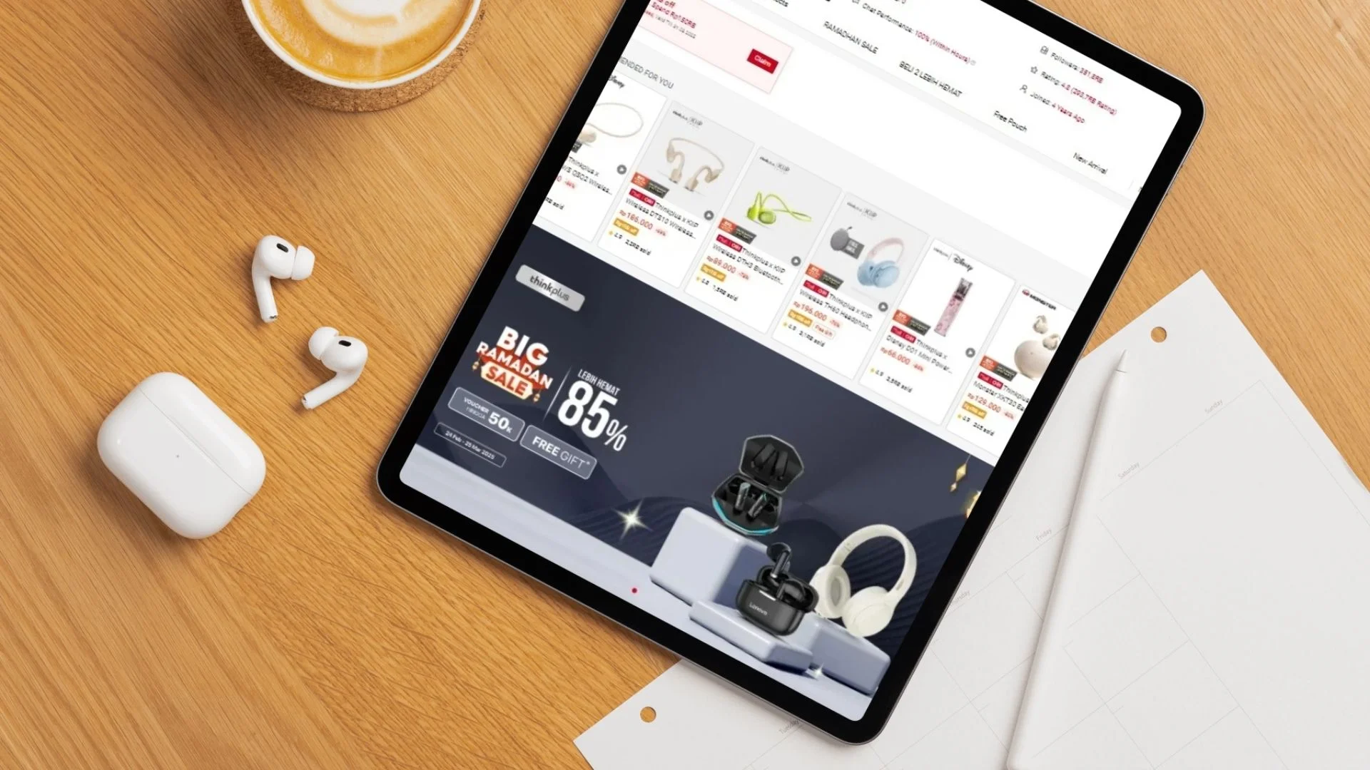 dekorasi toko shopee